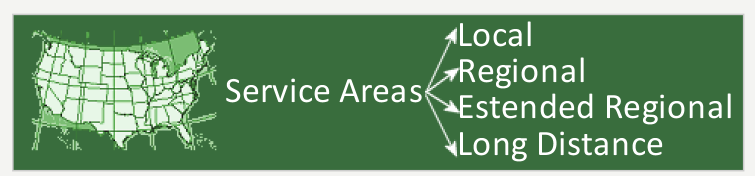 Map Service Areas illustration.